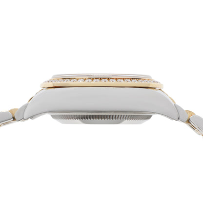 Exclusive Rolex 18K Yellow Gold Stainless Steel Datejust 28 279383 — Back View