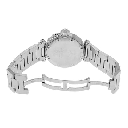 Exclusive Cartier Stainless Steel Pasha C Automatic W31024M7 — Top View