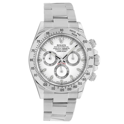 Exclusive Rolex Stainless Steel Cosmograph Daytona   116520 — Front View