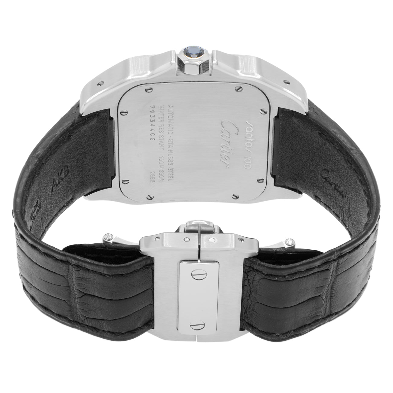 Exclusive Cartier Stainless Steel Santos 100 Large Automatic W20073X8 — Side View