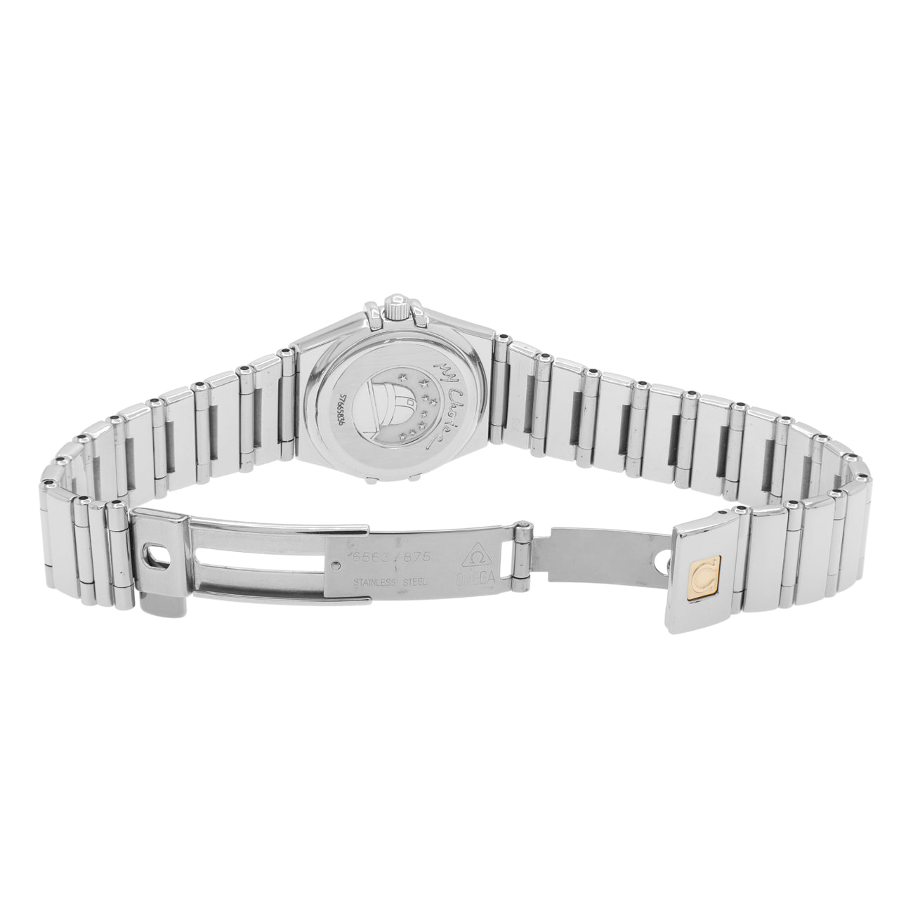 Exclusive Omega Stainless Steel Constellation My Choice Quartz 1561.51.00 — Top View