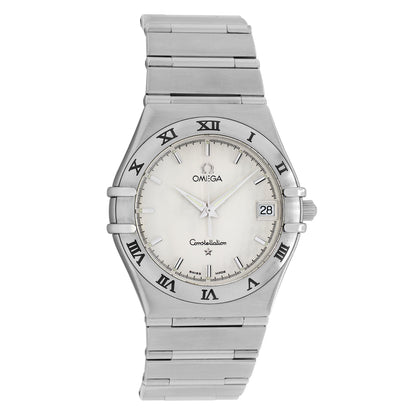Exclusive Omega Stainless Steel Constellation Quartz 1512.30.00 — Front View