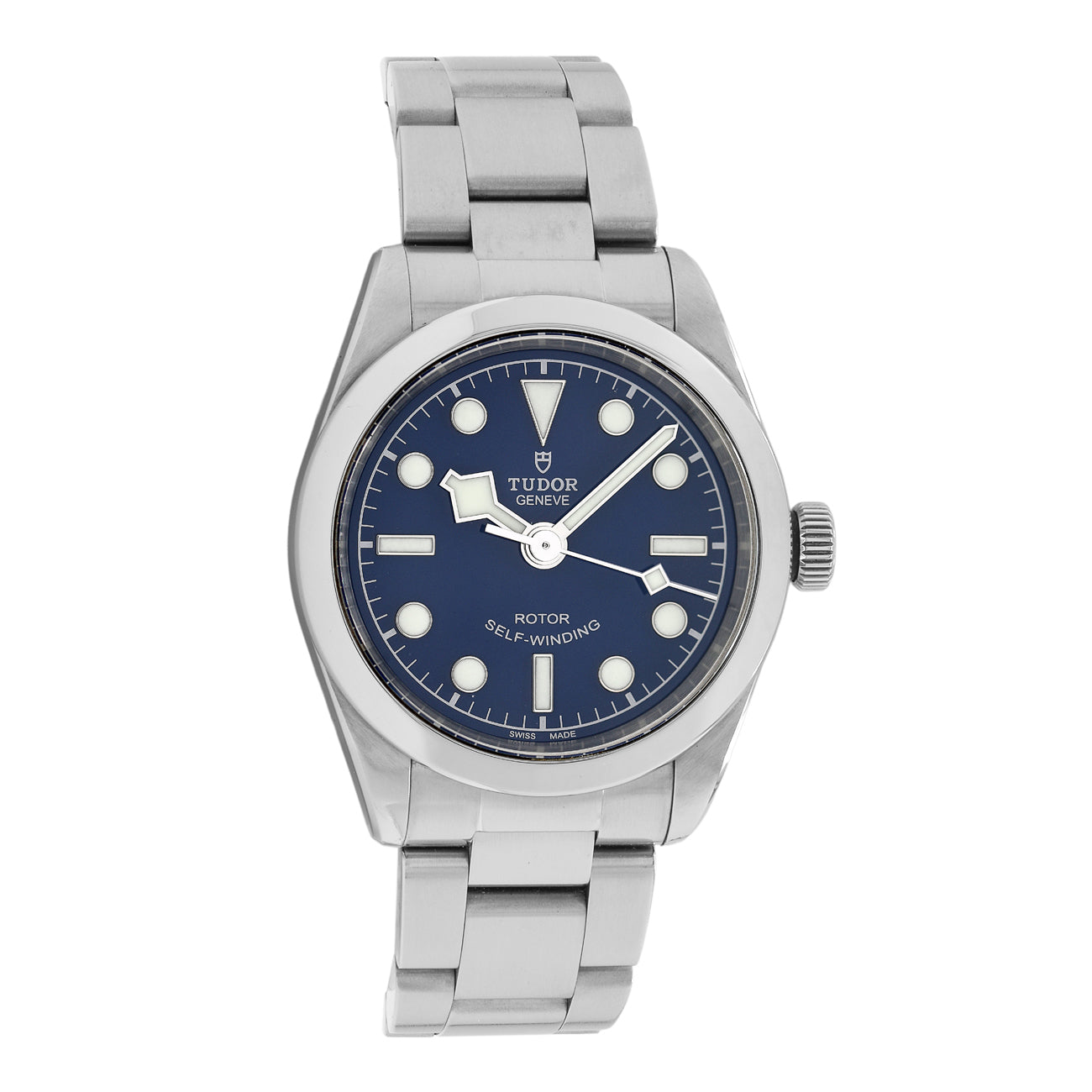 Exclusive Tudor Stainless Steel Black Bay 32 79580 — Front View