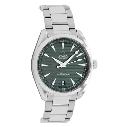Exclusive Omega Stainless Steel Seamaster Aqua Terra 220.10.41.21.10.001 — Front View