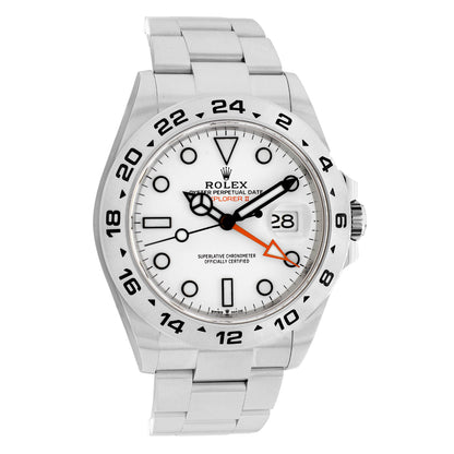 Exclusive Rolex Stainless Steel Explorer II 226570 — Front View