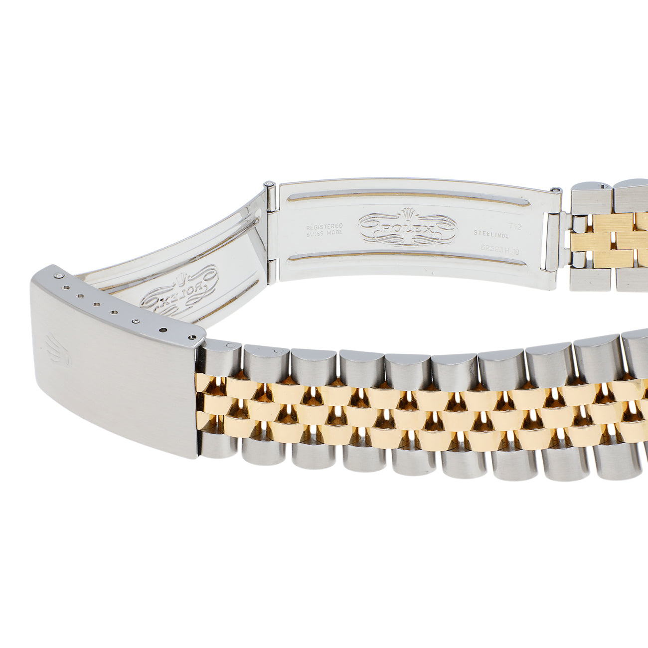 Exclusive Rolex 18K Yellow Gold Stainless Steel Datejust 36 16233 — Top View