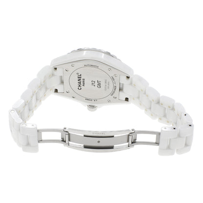 Exclusive Chanel White Ceramic J12 GMT H2126 — Top View