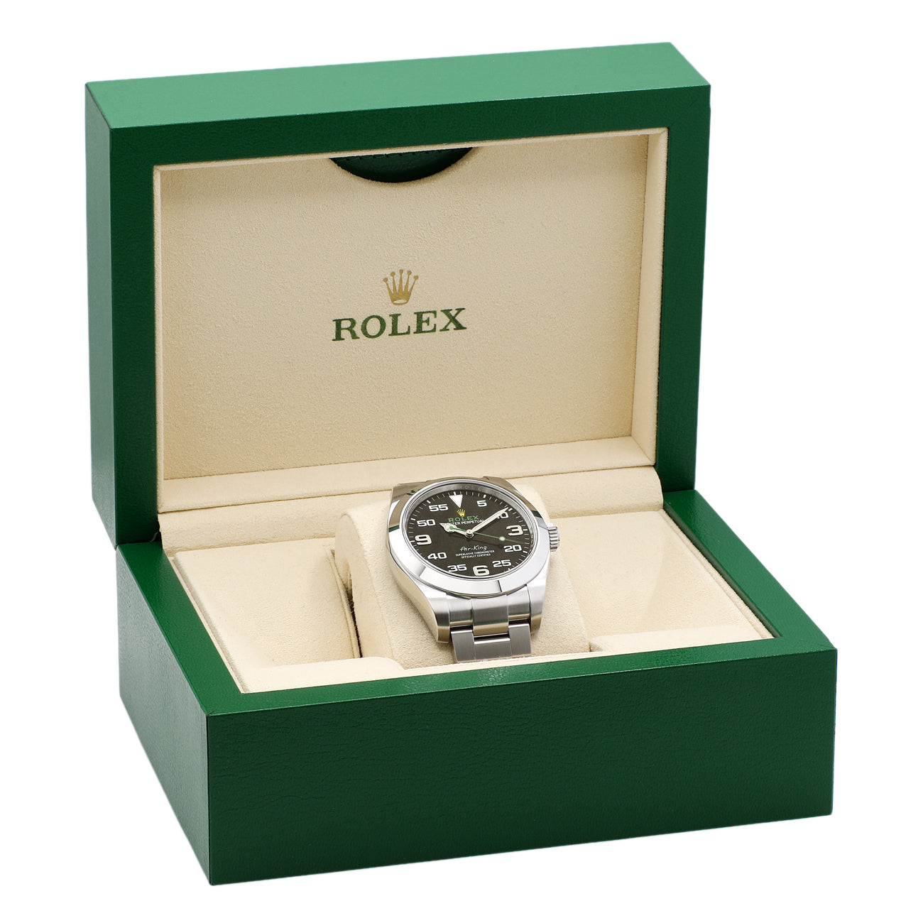 Exclusive Rolex Stainless Steel Air King 116900 — Detail View