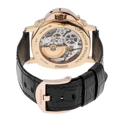 Exclusive Panerai 18K Rose Gold Luminor Due PAM00677 — Side View