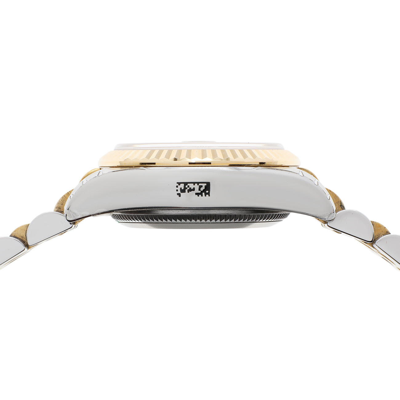 Exclusive Rolex Stainless Steel 18K Yellow Gold Diamond Datejust 26 179173 — Back View