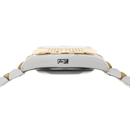 Exclusive Rolex Stainless Steel 18K Yellow Gold Diamond Datejust 26 179173 — Back View