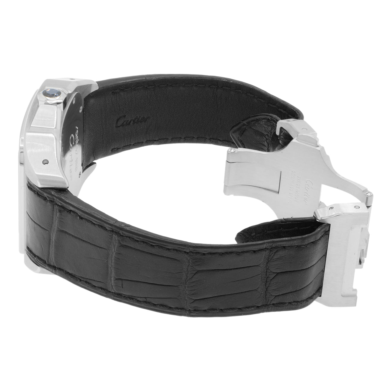 Exclusive Cartier Stainless Steel Santos 100 Large Automatic W20073X8 — Top View
