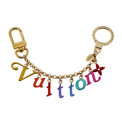 Exclusive Louis Vuitton New Wave Key Chain Bag Charm — Front View