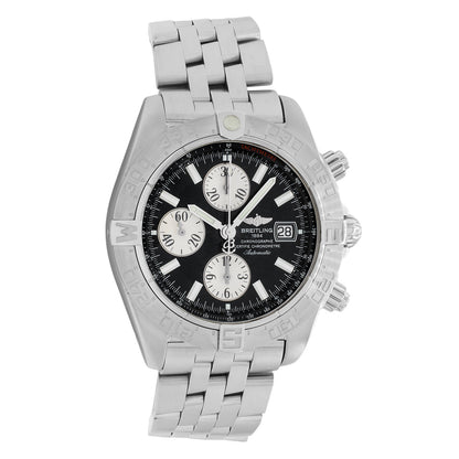Exclusive Breitling Stainless Steel Galactic Chronograph A13364 — Front View