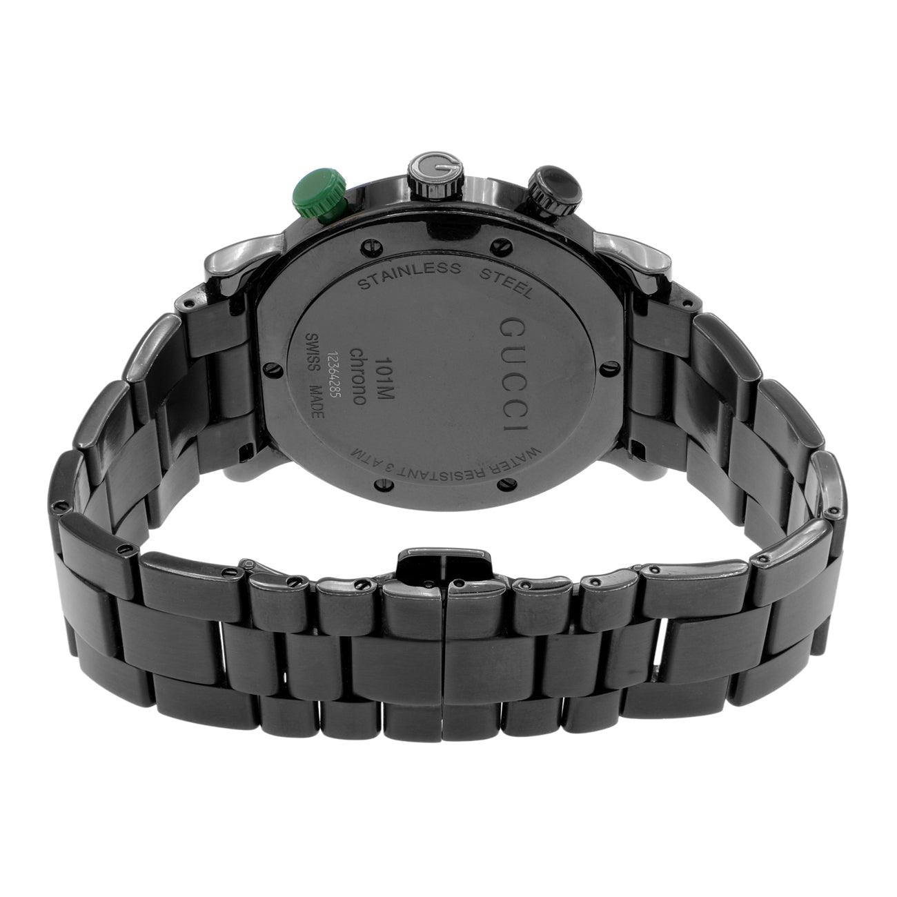 Exclusive Gucci Black PVD Stainless Steel G-Chrono YA101331 — Side View