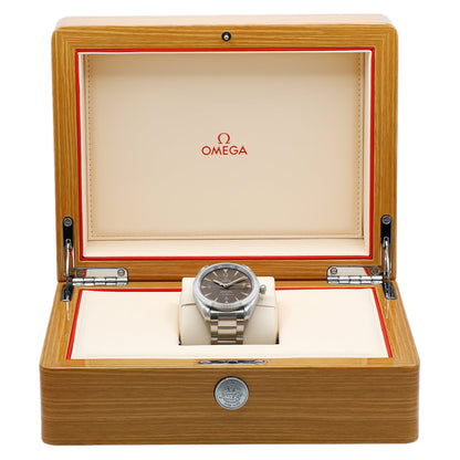 Exclusive Omega Stainless Steel Seamaster Railmaster 220.10.40.20.01.001 — Detail View