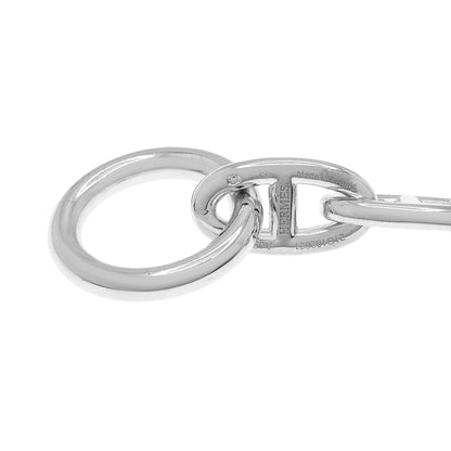 Exclusive Hermes Sterling Silver Large Chaine d'Ancre Bracelet — Back View