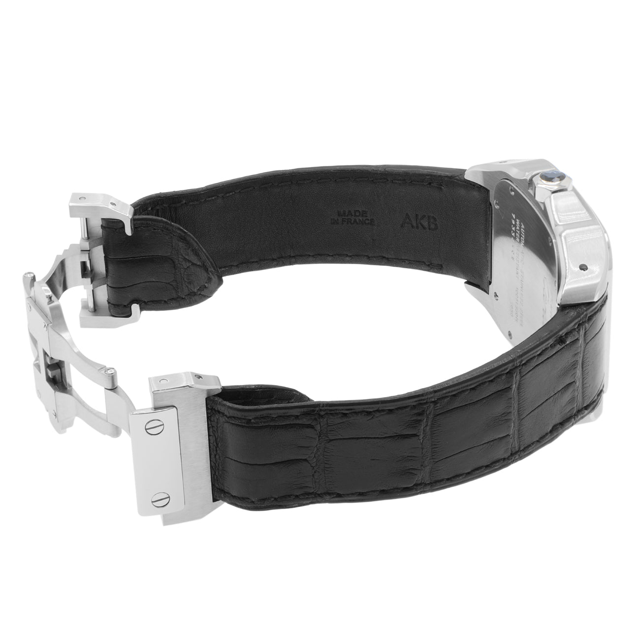 Exclusive Cartier Stainless Steel Santos 100 Large Automatic W20073X8 — Detail View