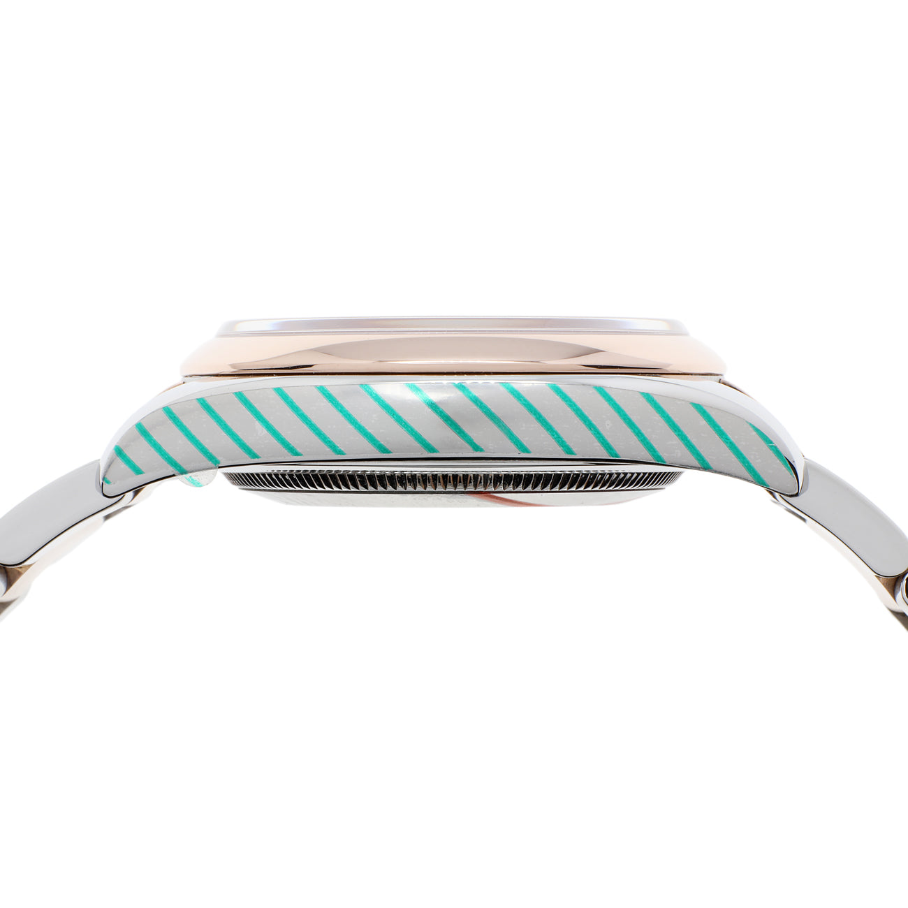 Exclusive Rolex Stainless Steel 18K Rose Gold Datejust 36 116201 — Back View
