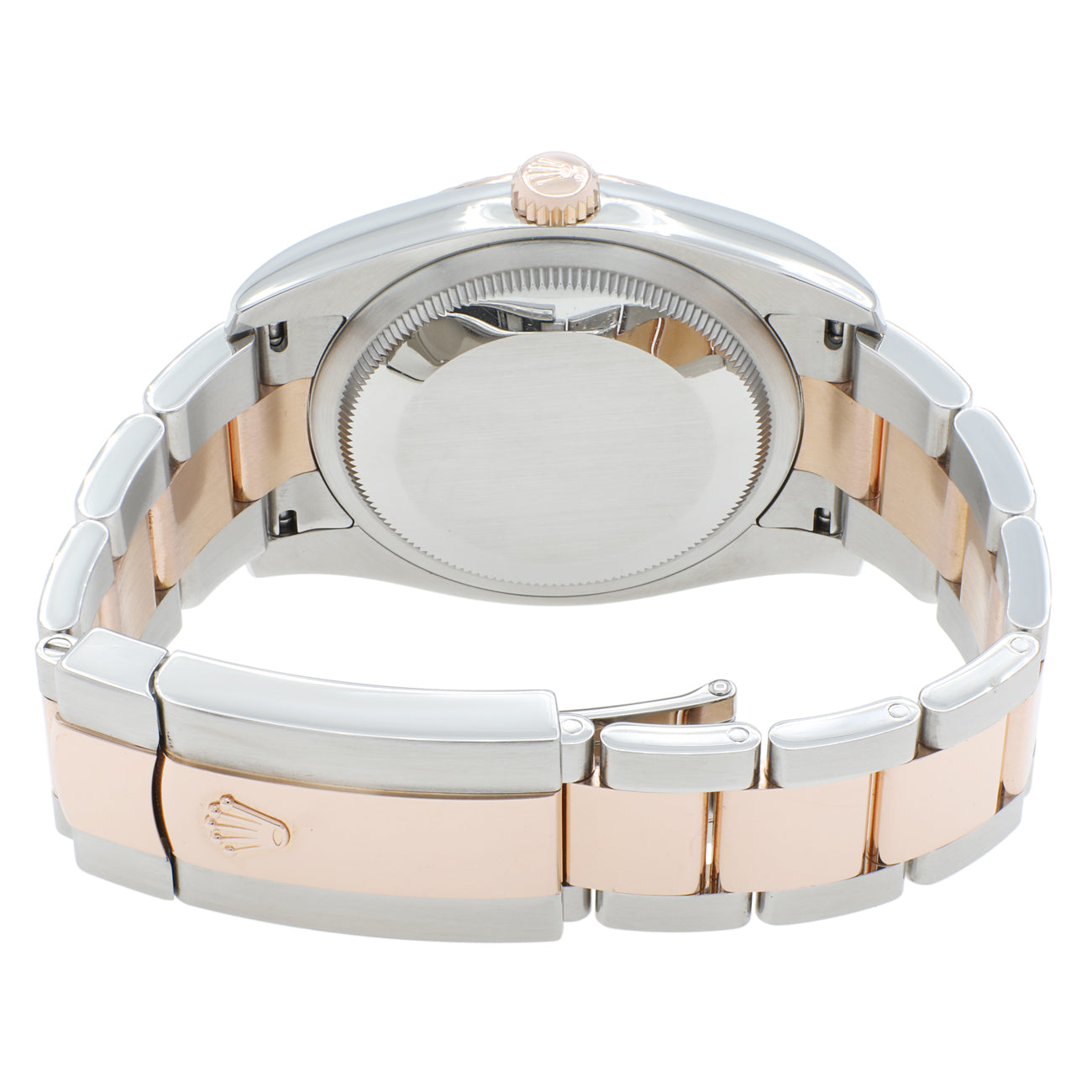 Exclusive Rolex 18K Rose Gold Stainless Steel Datejust 36 116231 — Side View