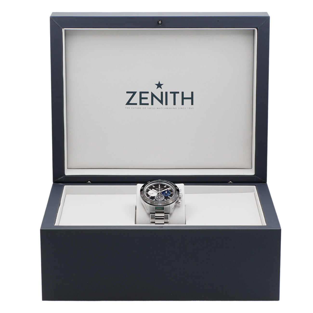 Exclusive Zenith Stainless Steel Chronomaster Sport 03.3100.3600/21.M3100 — Detail View