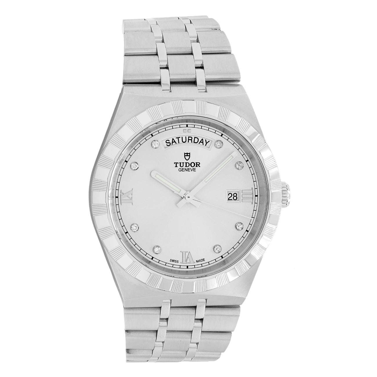 Exclusive Tudor Stainless Steel Royal 28600 — Front View