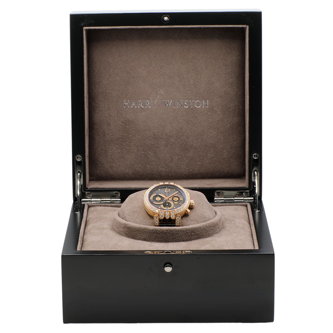 Exclusive Harry Winston 18K Rose Gold Diamond Premier 200-UCA39R — Detail View