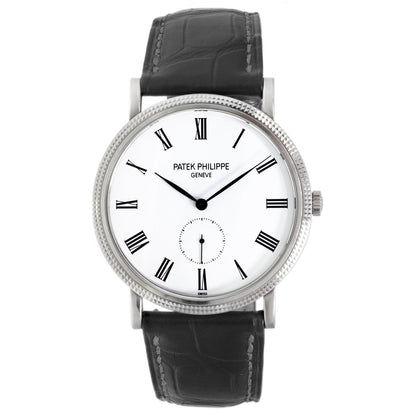 Exclusive Patek Philippe 18K White Gold Calatrava 5119G-001 — Front View