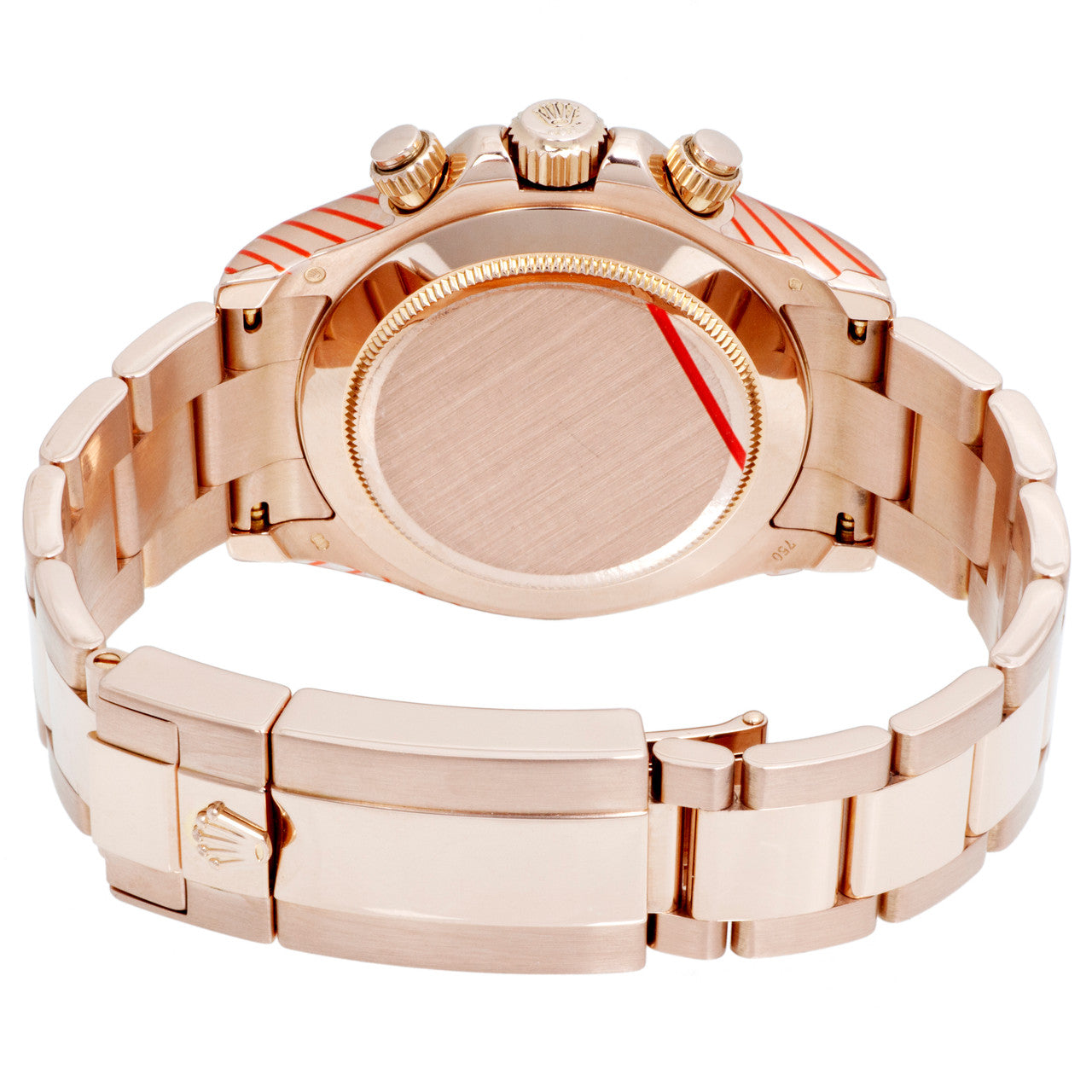 Exclusive Rolex 18K Everose Gold 40mm Cosmograph Daytona 116505 — Back View