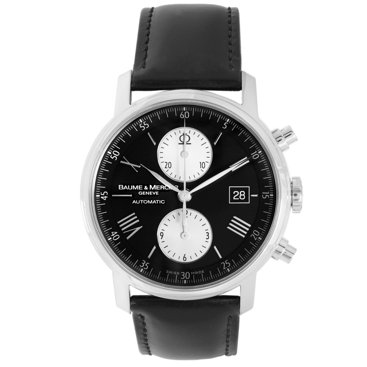 Exclusive Baume & Mercier Classima Executives XL Chronograph Automatic Watch MOA8733 — Front View
