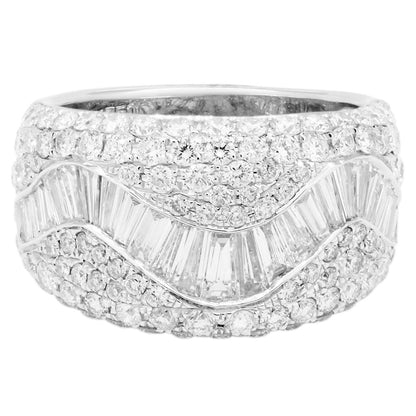 Exclusive 18K White Gold 2.89 Carat Diamond Ring — Front View