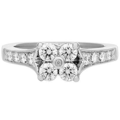 Exclusive Platinum 0.60 Carat Diamond Ring — 4 — Front View