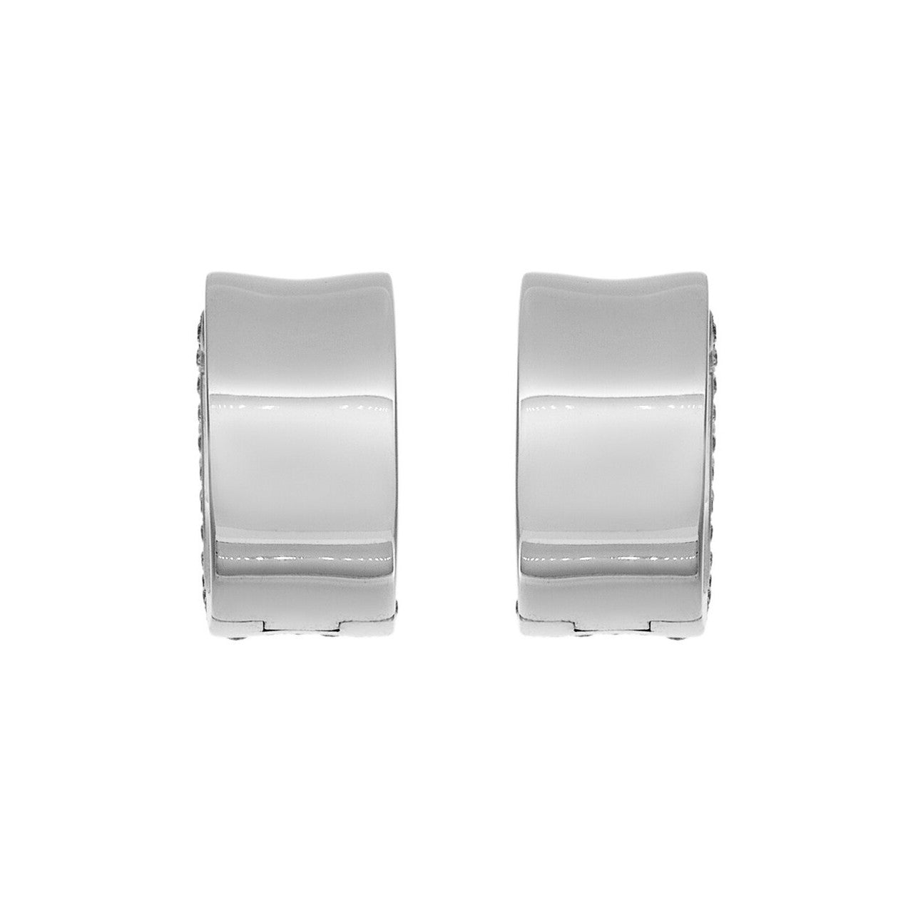 Exclusive 18K White Gold 2.58 Carat Diamond Earrings — Side View