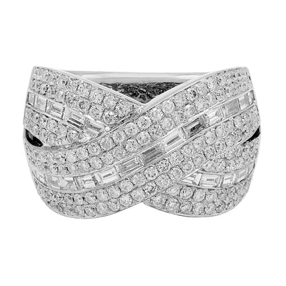 Exclusive 18K White Gold 2.71 Carat Diamond Ring — Front View