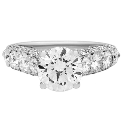 Exclusive 18K White Gold 1.56 Carat Diamond Ring — 4 — Front View