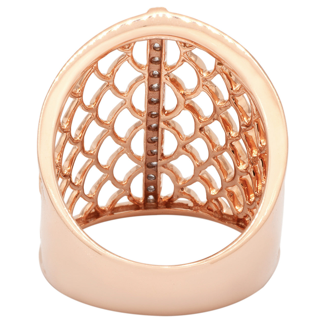 Exclusive 14K Rose Gold 0.22 Carat Diamond  Ring — Side View