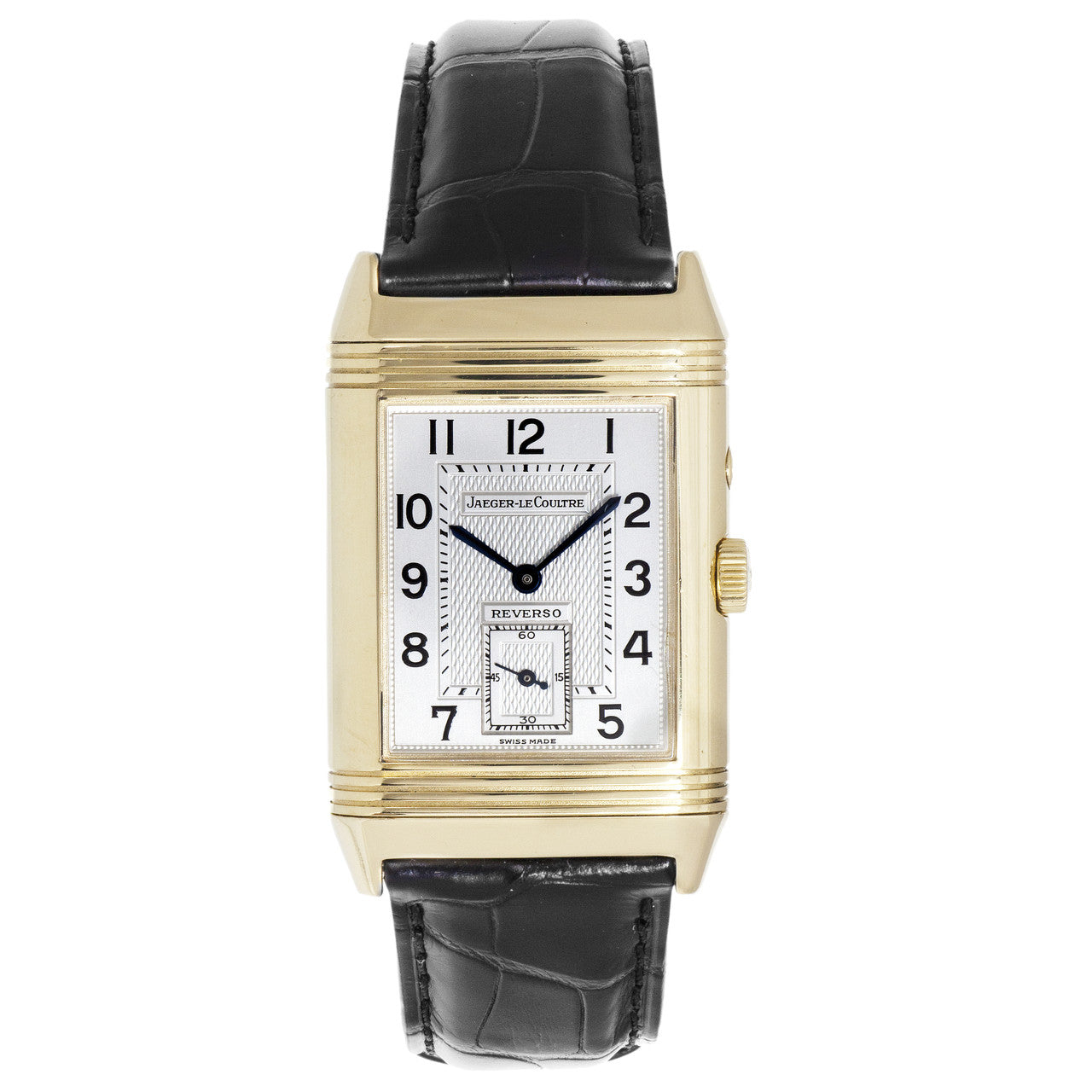 Exclusive Jaeger-LeCoultre 18K Yellow Gold Reverso Duoface Day & Night 270.1.54 — Front View