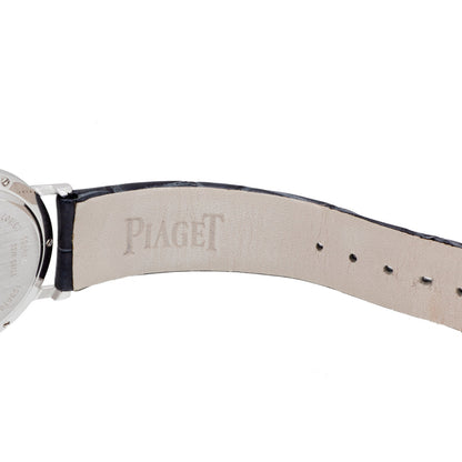 Exclusive Piaget 18K White Gold Diamond 34mm Altiplano Watch GOA39106 — Lifestyle View