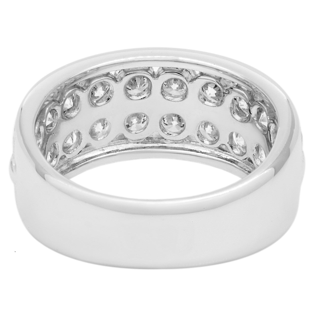 Exclusive 18K White Gold 2.40 Carat Diamond Ring — Side View