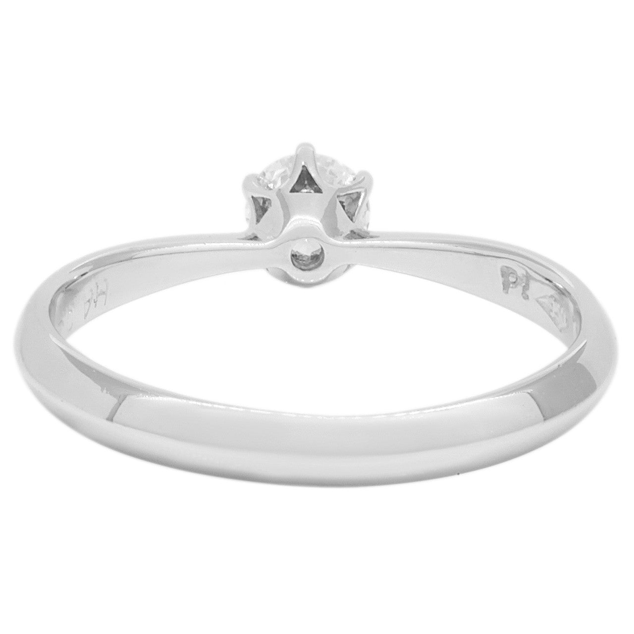 Exclusive Platinum 0.23 Carat Diamond Solitaire Ring — 3.5 — Side View