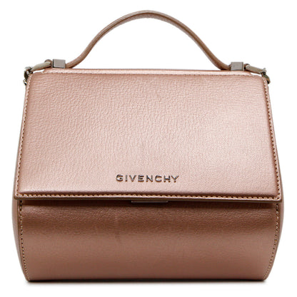 Exclusive Givenchy Rose Gold Calfskin Mini Pandora Box Chain Crossbody — Side View