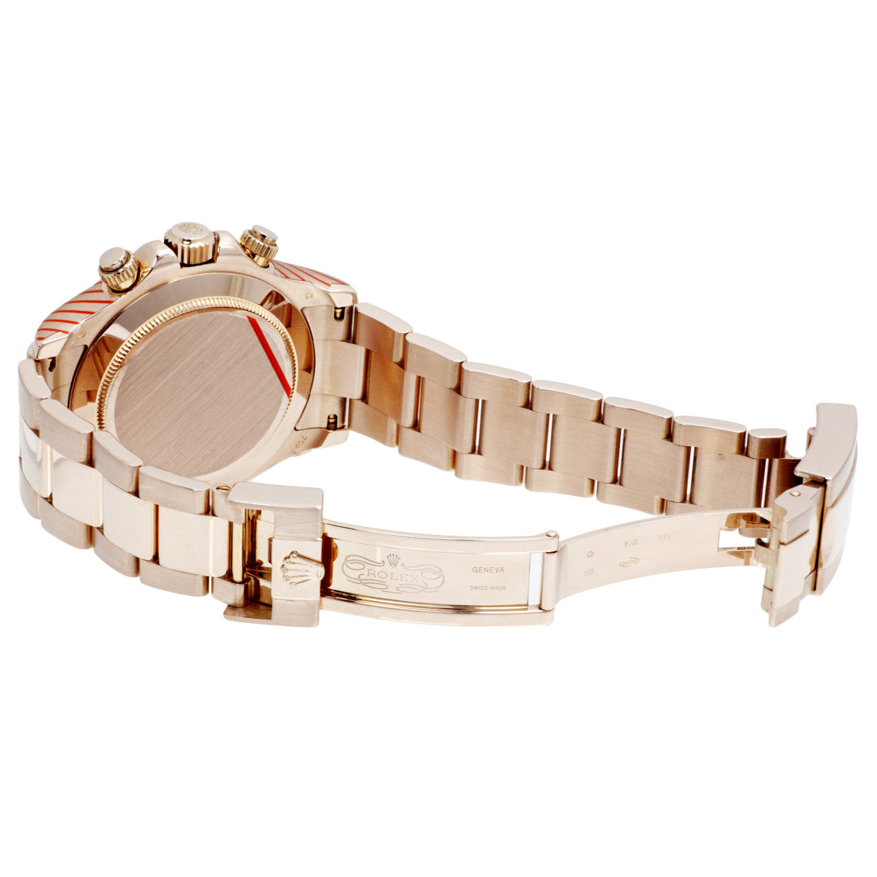 Exclusive Rolex 18K Everose Gold 40mm Cosmograph Daytona 116505 — Top View
