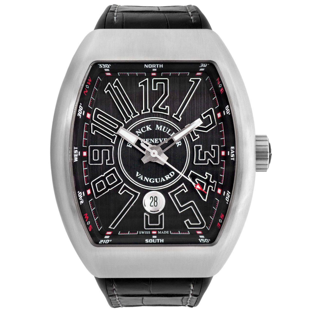 Exclusive Franck Muller Stainless Steel Vanguard  V 45 SC DT AC BR NR — Front View