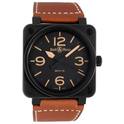 Exclusive Bell & Ross BR 01-92 HERITAGE Automatic Watch — Front View