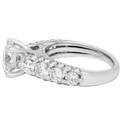 Exclusive 18K White Gold 1.56 Carat Diamond Ring — 4 — Side View