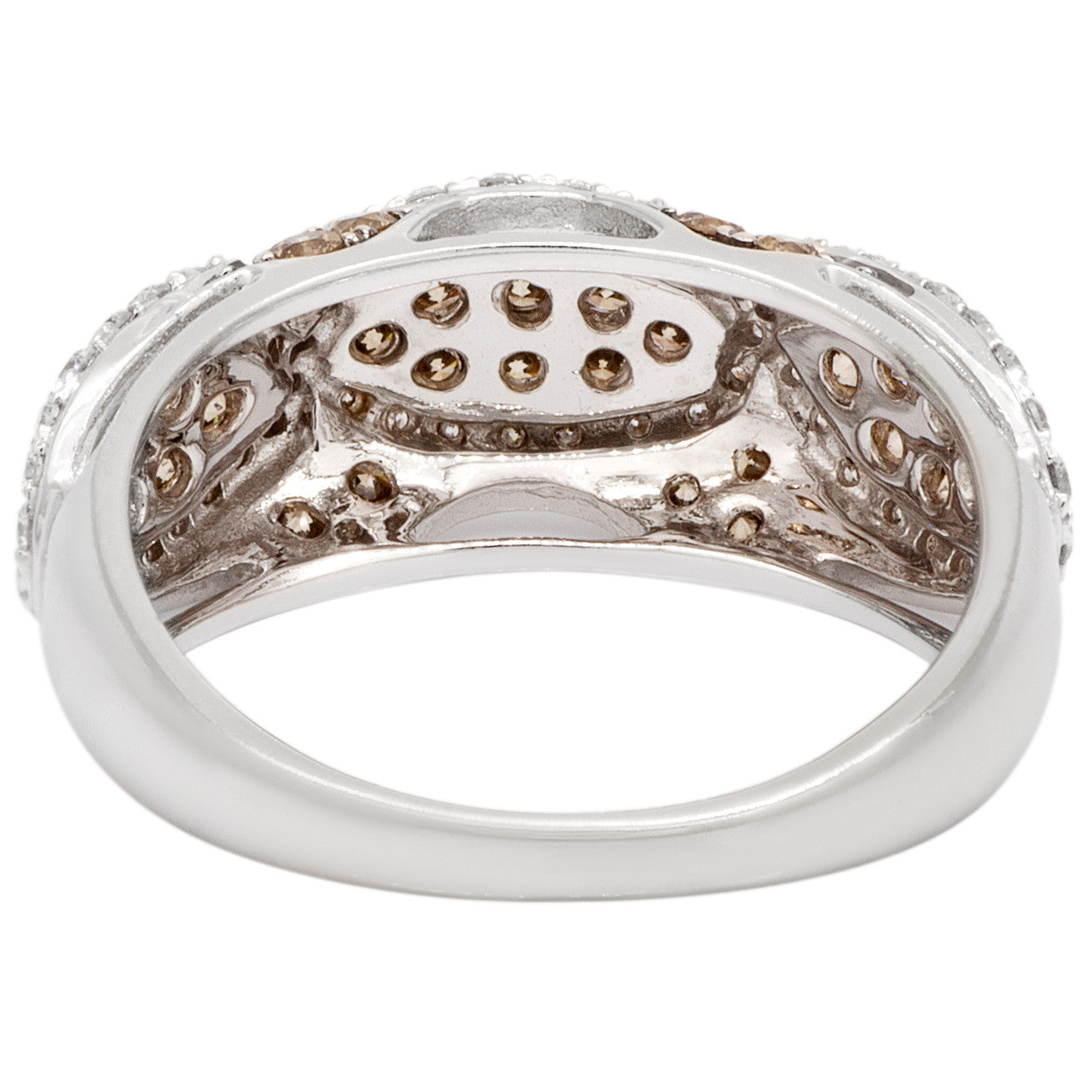 Exclusive 14K White Gold Fancy Brown Diamond Ring — Side View