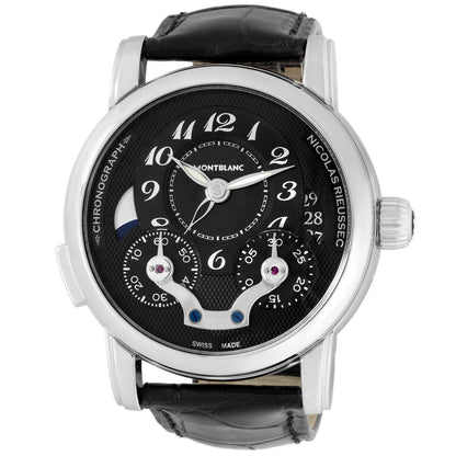 Exclusive Montblanc Stainless Steel Nicolas Rieussec Chronograph  106488 — Front View