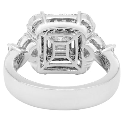 Exclusive 18K White Gold 1.59 Carat Diamond Ring — 6 — Back View