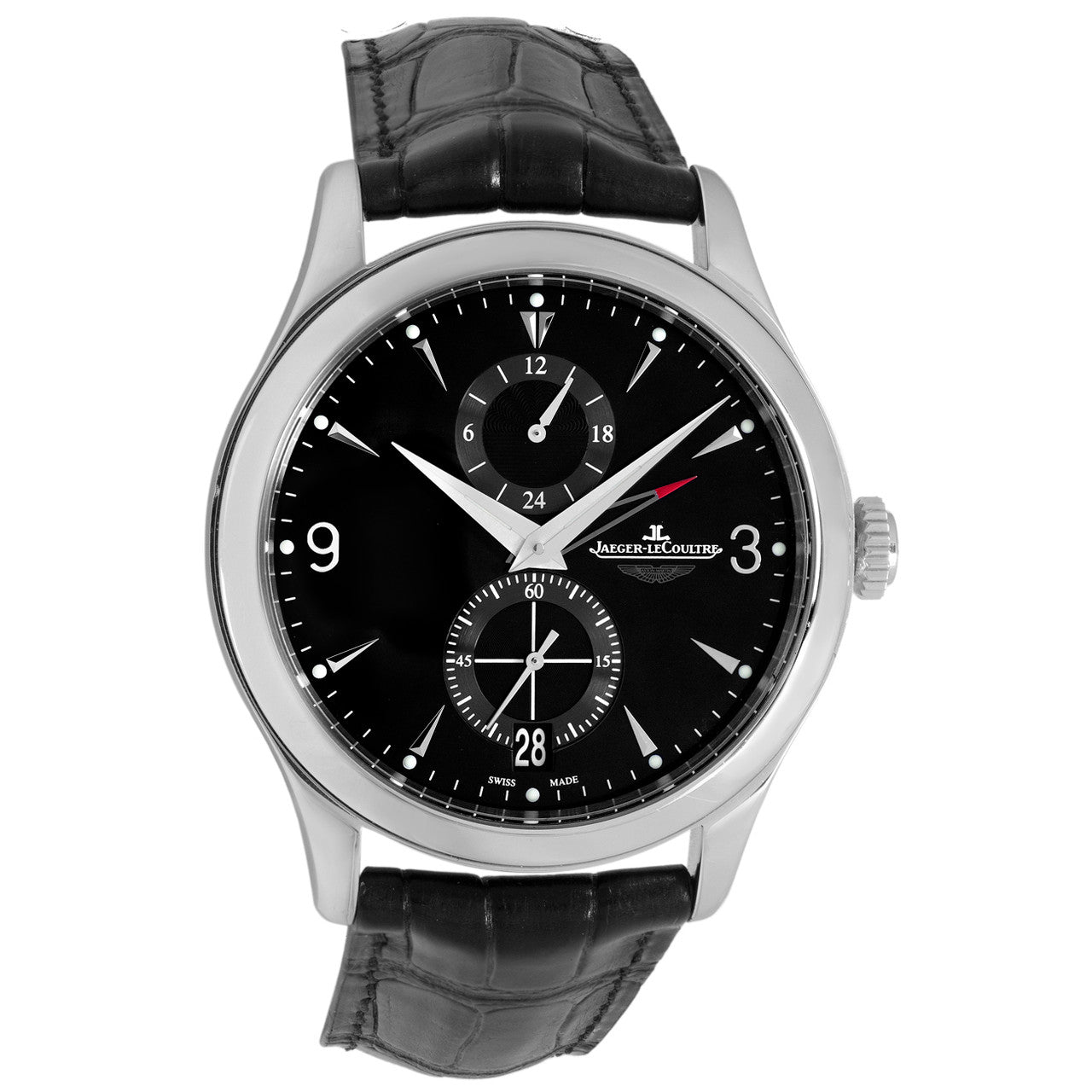 Exclusive Jaeger LeCoultre Master Hometime Aston Martin Q162847N — Front View