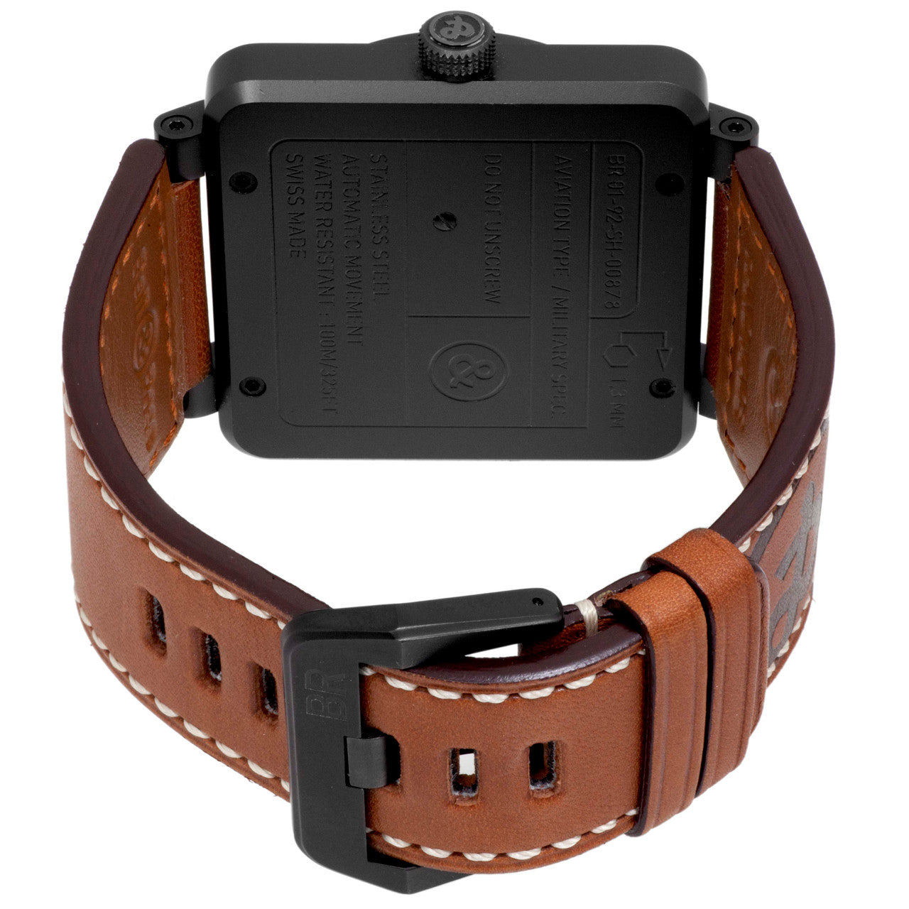 Exclusive Bell & Ross BR 01-92 HERITAGE Automatic Watch — Detail View
